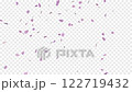 右上から舞う桜吹雪 122719432