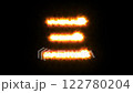 A 3-second countdown in Chinese numerals with bursting flames 122780204