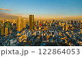 東京タワーと東京都心のマジックアワー タイプラプス 122864053
