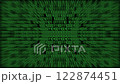 Blur Binary Code Matrix Digital Background in Green 122874451