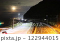 Light trails of cars on the Betsudai National Highway (Beppu City, Oita Prefecture) 122944015