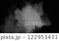 Abstract White Smoke or Fog on a Black Background Isolated 122953431