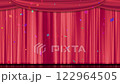 Background animation of colorful confetti falling on stage 122964505
