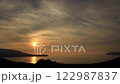 若狭湾に沈む夕日タイムラプス 122987837