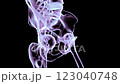 3D animation of human pelvic bones anatomy in colorful X-ray style, showing coxals, sacrum, coccyx, lumbar vertebrae, and femurs with vibrant detail. 123040748