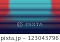 The colorful wave pattern ripples on, creating a dynamic and stunning visual effect. 123043796