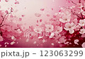 櫻花花瓣在風中跳舞 123063299