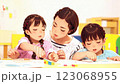 幼兒園老師和孩子們 123068955