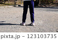 A girl who jumps rope 123103735