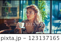 A relaxing cafe moment 123137165