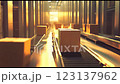 Logistics scene in an automated warehouse 123137962