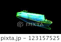 Container ship full load container for logistics import export, shipping or transportation concept background 123157525