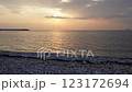 Sunset along the coastline 123172694
