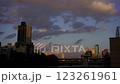 Timelapse of cityscape and moving clouds 123261961