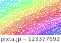 Rainbow crayon doodle animation background - transparent background 123377692