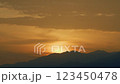 Sunrise In Mountains. Golden Gradient Background. Sunrise In The Morning. Real time. 123450478
