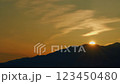 Natural Mountain Landscape With Illuminated Misty Peaks. Sunrise Over The Mountains. Timelapse. 123450480