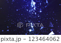 A digital background where stars in the universe are born into triangles 123464062