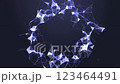 Plexus digital background with lines, dots, and triangles connected 123464491