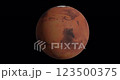 High detailed planet Mars of Solar system 360 rotating isolated. looped 3d rendered 4K video footage. Elements of this image furnished by NASA 123500375