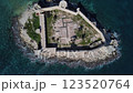 Roman Empire Maiden's Castle Island Aerial 123520764