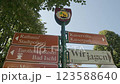 directional signs in Bad Ischl, Upper Austria 123588640