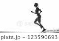 Halftone Animation of a Running Woman Halftone Animation of a Running Woman 123590693