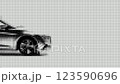 Halftone Style Car Animation Abstract. Halftone Style Car Animation Abstract. 123590696