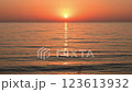Calm sea in the sunset 123613932