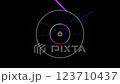 Abstract Comic Cartoon Star Audio Spectrum Digital Hud Equalizer Tunnel VJ Loop 123710437