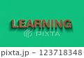 Concept words learning stop motion and wooden text reveal animation 123718348