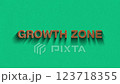 Concept words growth zone stop motion and wooden text reveal animation 123718355