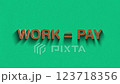 Concept words equal pay and work stop motion and wooden text reveal animation 123718356