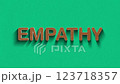 Concept words empathy stop motion and wooden text reveal animation 123718357