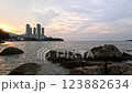 Sunset on Penang Island, Malaysia 123882634