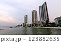 Sunset on Penang Island, Malaysia 123882635