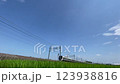 Summer scenery of the Tobu Nikko Line with blue skies 123938816