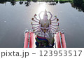 Aerial view of Wat Plai Laem in koh Samui island, Thailand 123953517