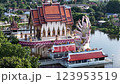 Aerial view of Wat Plai Laem in koh Samui island, Thailand 123953519