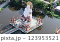 Aerial view of Wat Plai Laem in koh Samui island, Thailand 123953521