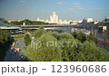 High-rise building on Kotelnicheskaya embankment from Zaryadye Park in Moscow 123960686