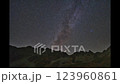 紅葉の涸沢カールからの天の川タイムラプス 123960861