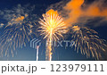 煙花蔓延到夜空 123979111