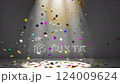 聚光燈下的五彩紙屑 124009624