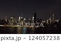 Manhattan pre-dawn timelapse video 124057238