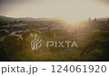sunset, aerial view, cityscape 124061920