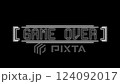 運動圖形 GAME OVER 黑色 124092017
