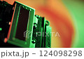 Inkjet Print Head details. Piezoelectric Printing Technologies. Miniature Color Ink Jet Nozzles for Photorealistic High Resolution Printing. Control cable connector. October 10, 2024 - Rovinj, Croatia 124098298