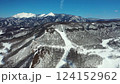 Aerial view from above Minakami Onsen 124152962