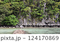 El Nido's tranquil waters and spectacular cliffs 124170869